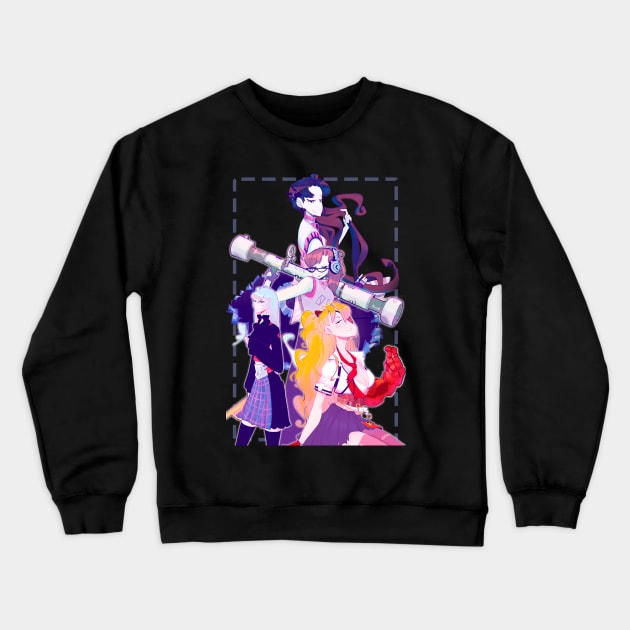 Girls Of Eva Crewneck Sweatshirt by Kitvinicius